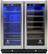 Front. Vinotemp - 33-Bottle and 101-Can Dual Zone Wine and Beverage Cooler - Silver.