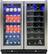 Alt View 11. Vinotemp - 33-Bottle and 101-Can Dual Zone Wine and Beverage Cooler - Silver.