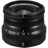 Fujifilm - XF 16mm f/2.8 R WR Wide-Angle Lens - Black - Angle_Zoom