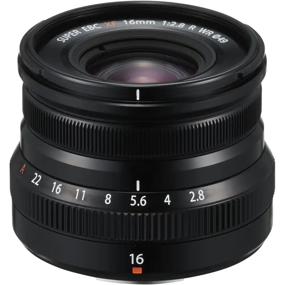 Angle. Fujifilm - XF 16mm f/2.8 R WR Wide-Angle Lens - Black.