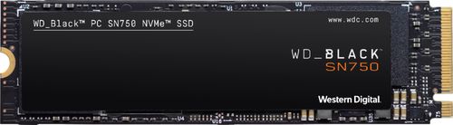 WD - WD_BLACK SN750 NVMe 500GB Internal PCIe Gen 3 x 4 Solid State Drive for Laptops & Desktops