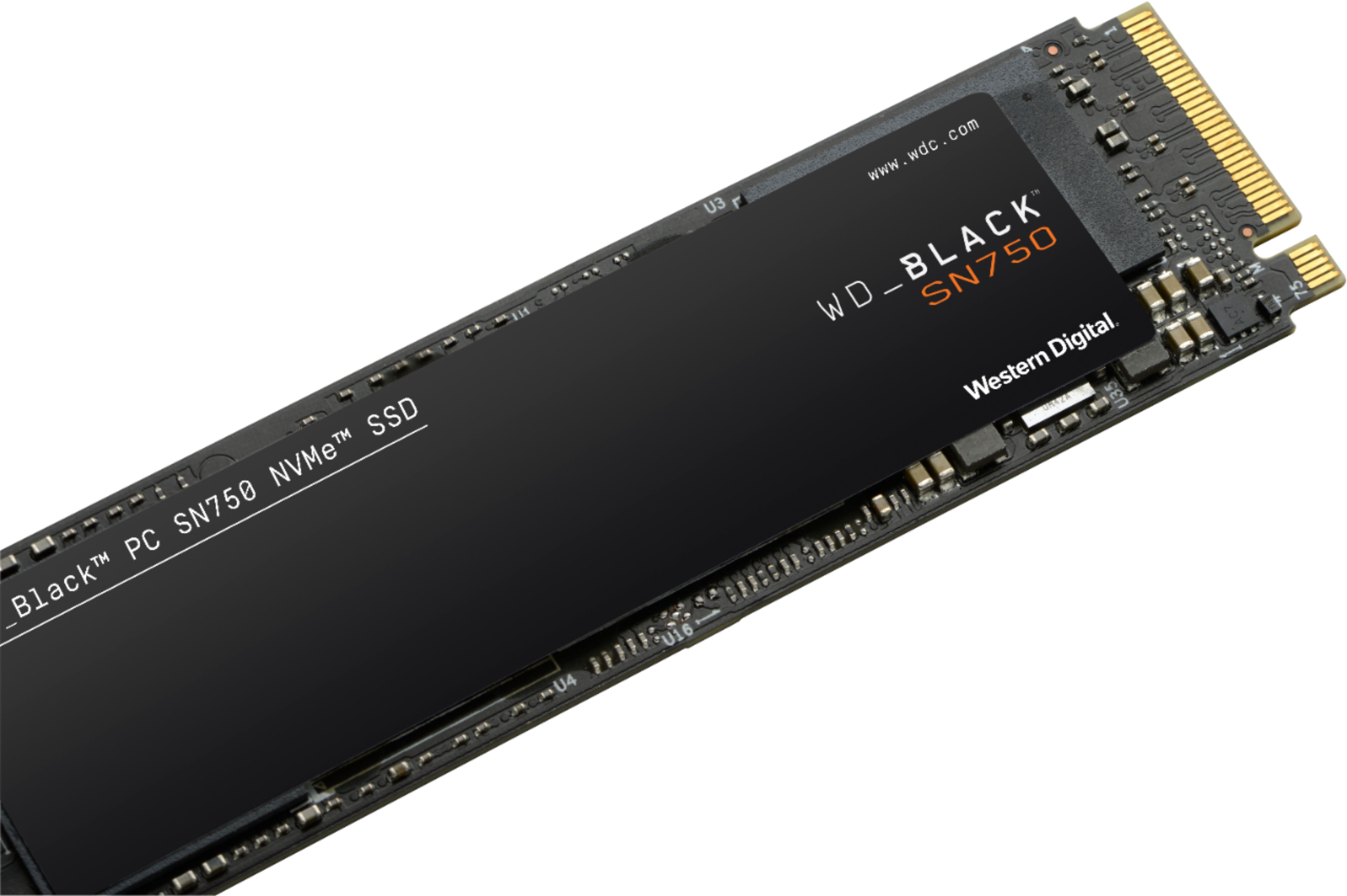 Wd Wd Black Sn750 Nvme 500gb Internal Pcie Gen 3 X 4 Solid State Drive For Laptops Desktops Wdbrpg5000anc Wrsn Best Buy