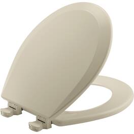 BEMIS - Round Enameled Wood Toilet Seat with EasyClean Hinge - Bone