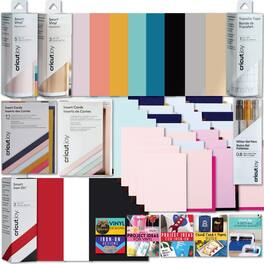 Cricut - Deluxe Vinyl Materials and Accessories Bundle for Joy Machines, 44 Count