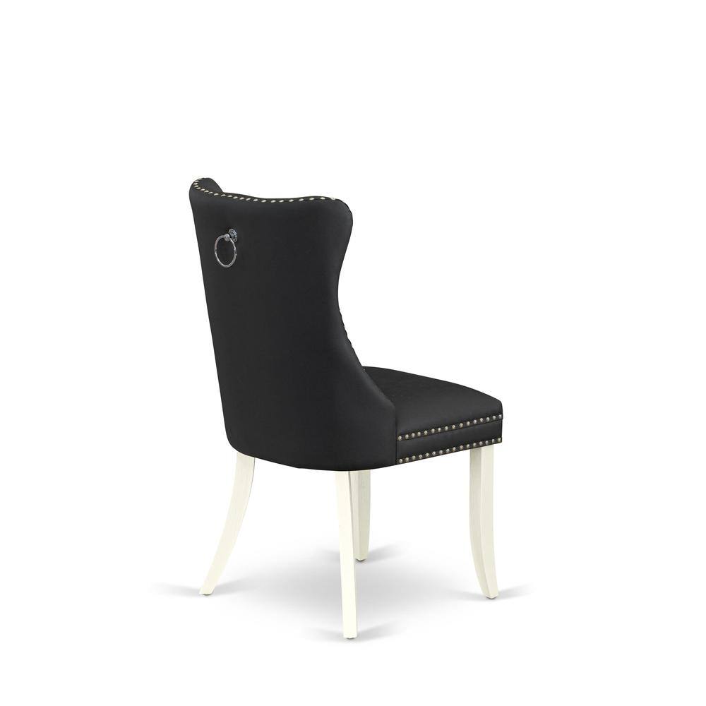 Back. East West Furniture - Parson Dining Chairs - White.