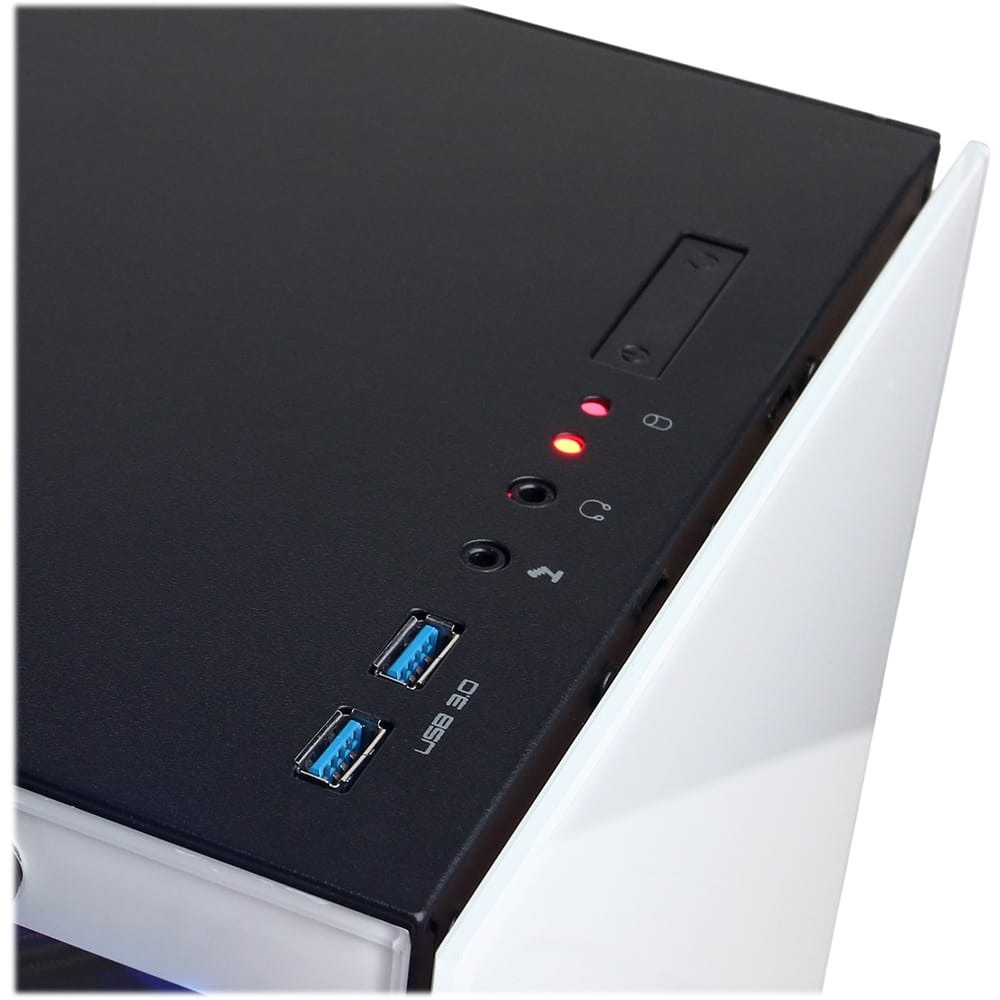 Alt View 13. CyberPowerPC - Gaming Desktop - Intel Core i5-9400F - 8GB Memory - NVIDIA GeForce GTX 1660 - 500GB SSD - White.