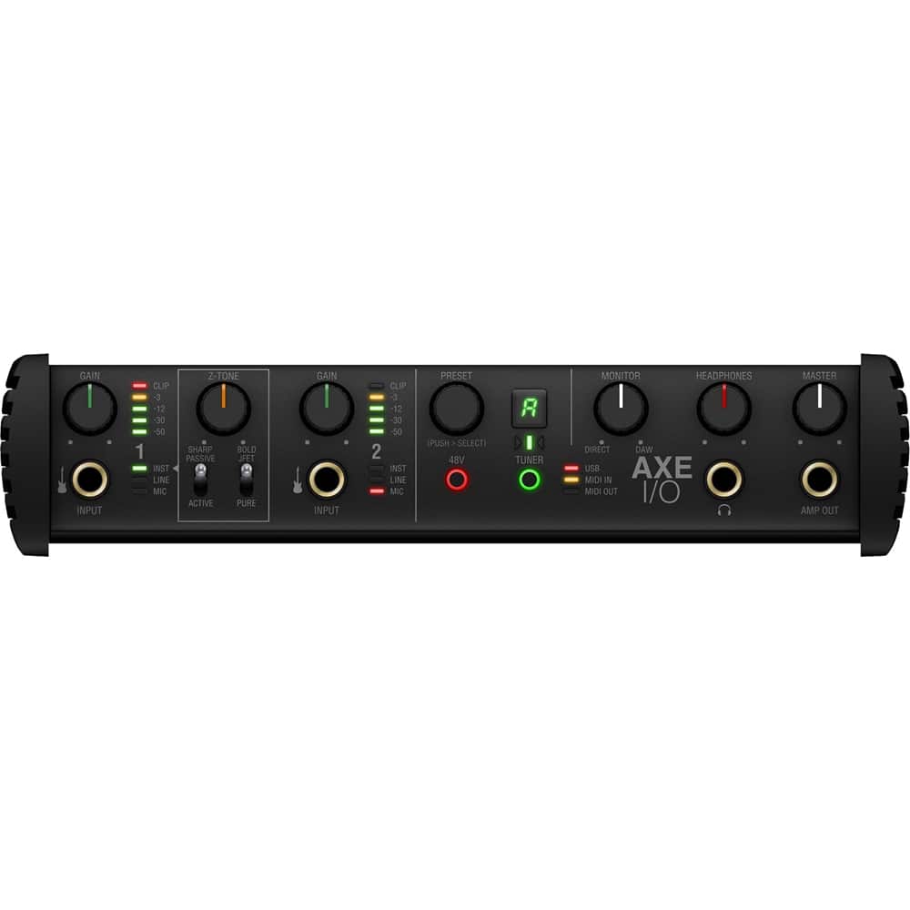 Front. IK Multimedia - USB Audio Interface - Black.