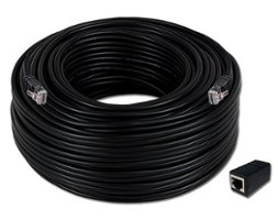 Night Owl - 100 ft. Cat-5e Ethernet Cable - Black - Front_Zoom
