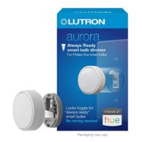 Lutron - Aurora Smart Bulb Dimmer Switch for Philips Hue Smart Bulbs - White - Front_Zoom