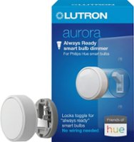 Lutron - Aurora Smart Bulb Dimmer Switch for Philips Hue Smart Lighting - White - Front_Zoom