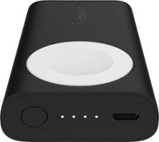Belkin - Boost Charge 2200 mAh Portable Charger for Apple Watch - Black - Front_Zoom