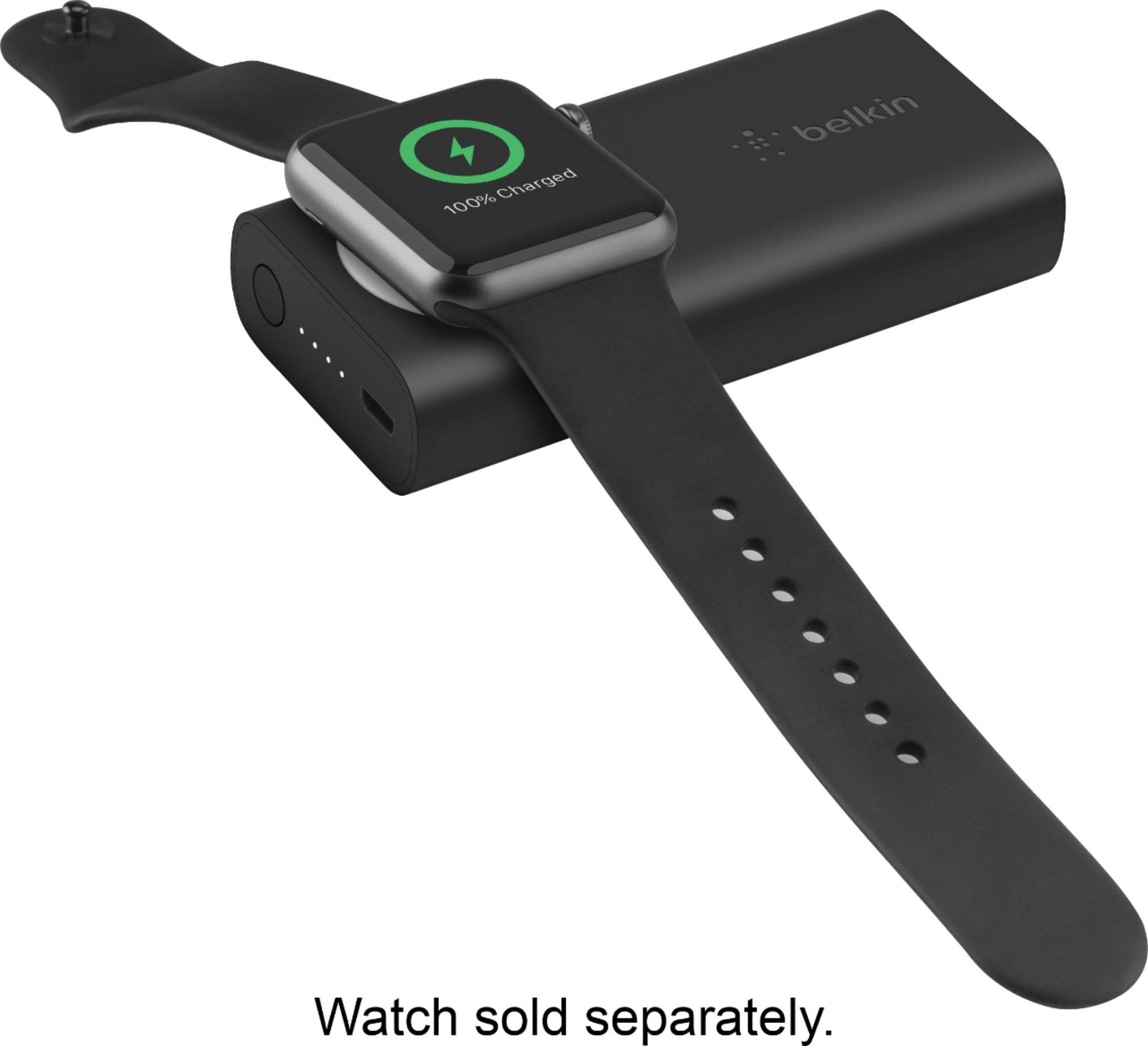 Alt View 11. Belkin - Boost Charge 2200 mAh Portable Charger for Apple Watch - Black.