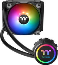 Thermaltake - Water 3.0 120 120mm Processor Liquid Cooling System - Black - Front_Zoom