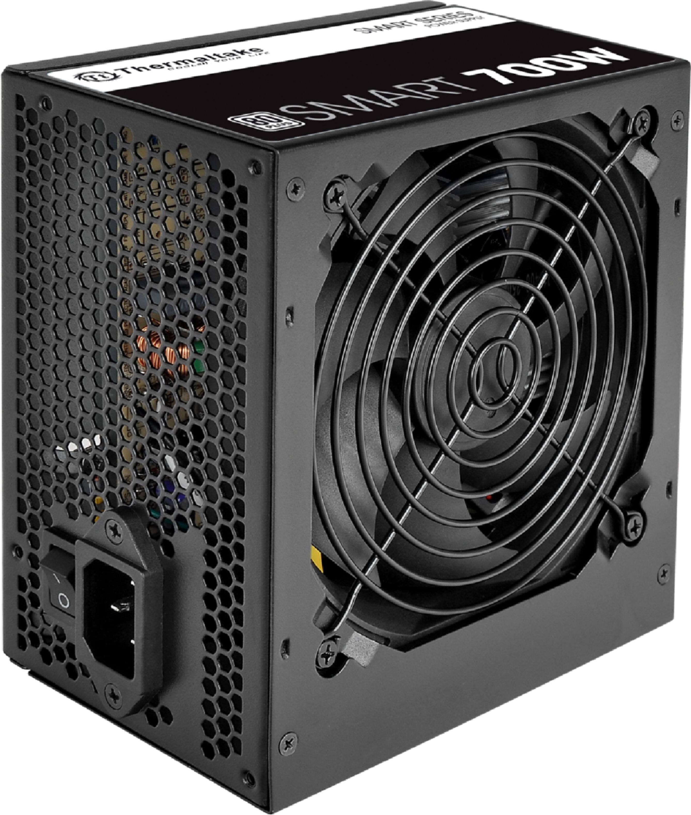 Alt View 11. Thermaltake - SMART 700W ATX 80 Plus Power Supply - Black.