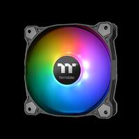 Thermaltake - Pure 12 ARGB Sync Radiator Fan TT Premium Edition 120mm Case Cooling Fan Kit - Black/White - Front_Zoom