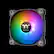 Front. Thermaltake - Pure 12 ARGB Sync Radiator Fan TT Premium Edition 120mm Case Cooling Fan Kit - Black/White.