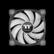 Alt View 11. Thermaltake - Pure 12 ARGB Sync Radiator Fan TT Premium Edition 120mm Case Cooling Fan Kit - Black/White.