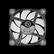 Alt View 12. Thermaltake - Pure 12 ARGB Sync Radiator Fan TT Premium Edition 120mm Case Cooling Fan Kit - Black/White.