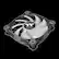 Alt View 13. Thermaltake - Pure 12 ARGB Sync Radiator Fan TT Premium Edition 120mm Case Cooling Fan Kit - Black/White.