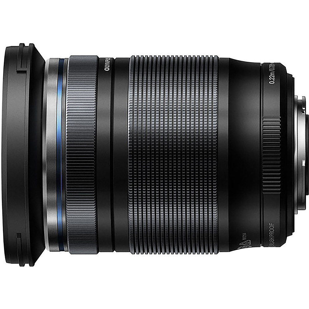 Angle View: M.Zuiko 17mm f/1.2 PRO Wide-Angle Lens for Olympus PEN-F - Black