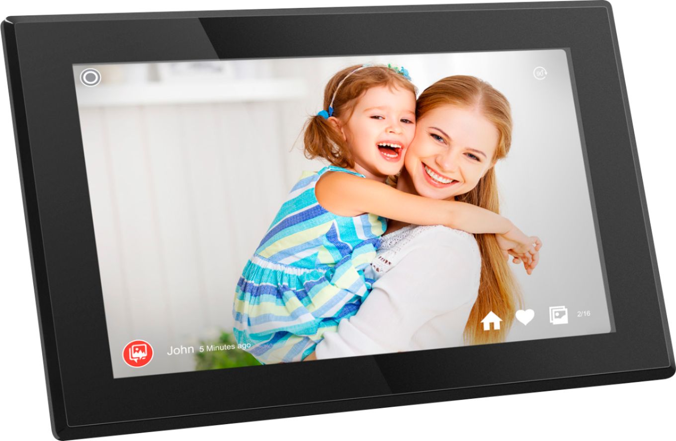 AWS15F Photo/Music/Video Aluratek 15.6 WiFi Digital Photo Frame with Touchscreen IPS LCD Display & 16GB Built-in Memory 