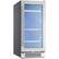 Front. Zephyr - Presrv Beverage Cooler, 15in Under Cabinet, SS+Glass, Reverse Door, 1 Zone - Stainless Steel.
