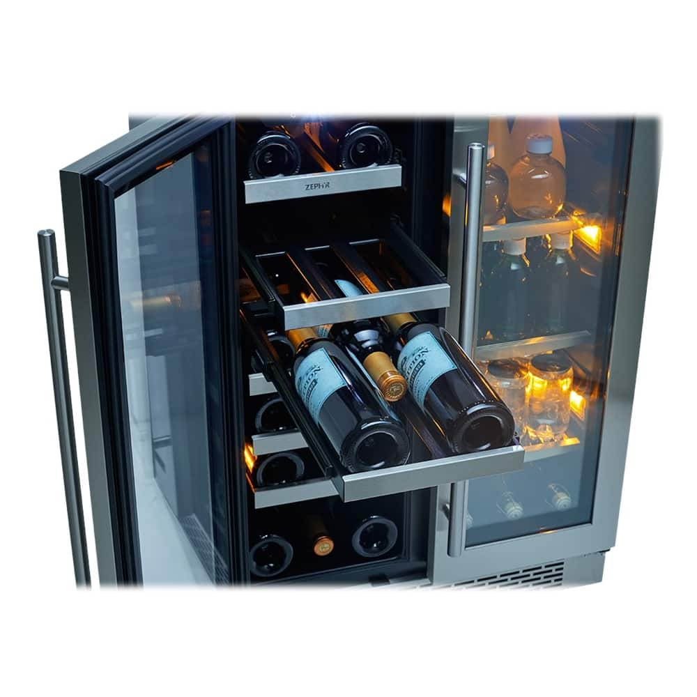 Best Buy: Zephyr Presrv Wine & Beverage Cooler, 24in Under Cabinet, Ss 