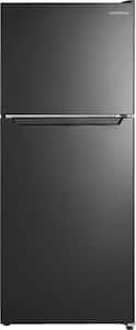 Insignia™ - 10.5 Cu. Ft. Top-Freezer Refrigerator - Black - Front_Standard