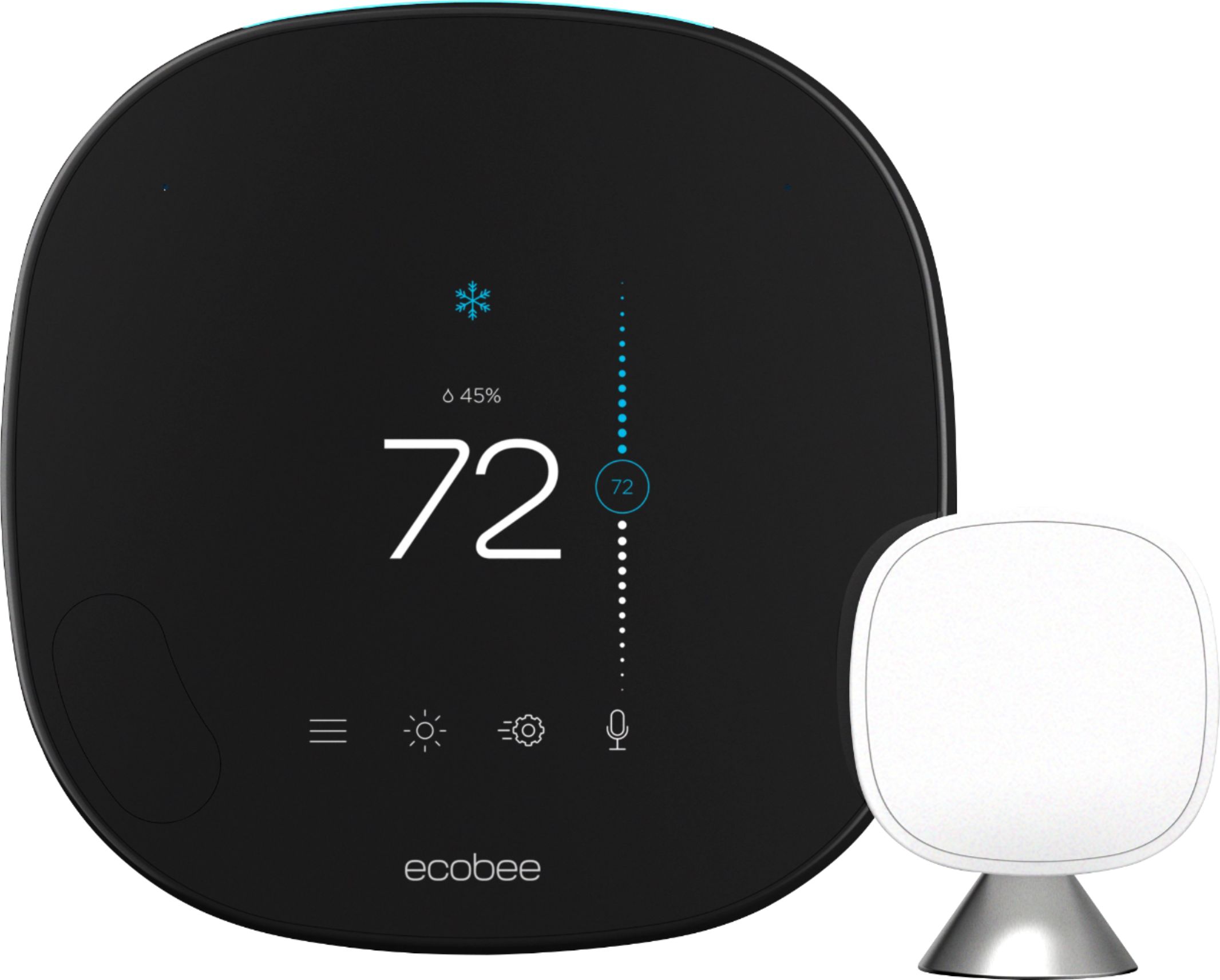 ecobee Smart Thermostat with Voice Control Black EB-STATE5-01 ...