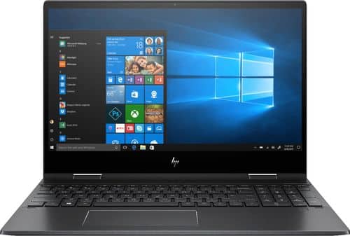 HP - ENVY x360 2-in-1 15.6" Touch-Screen Laptop - AMD Ryzen 7 - 8GB Memory - AMD Radeon RX Vega 10 - 256GB SSD - Sandblasted Anodized Finish, Nightfall Black