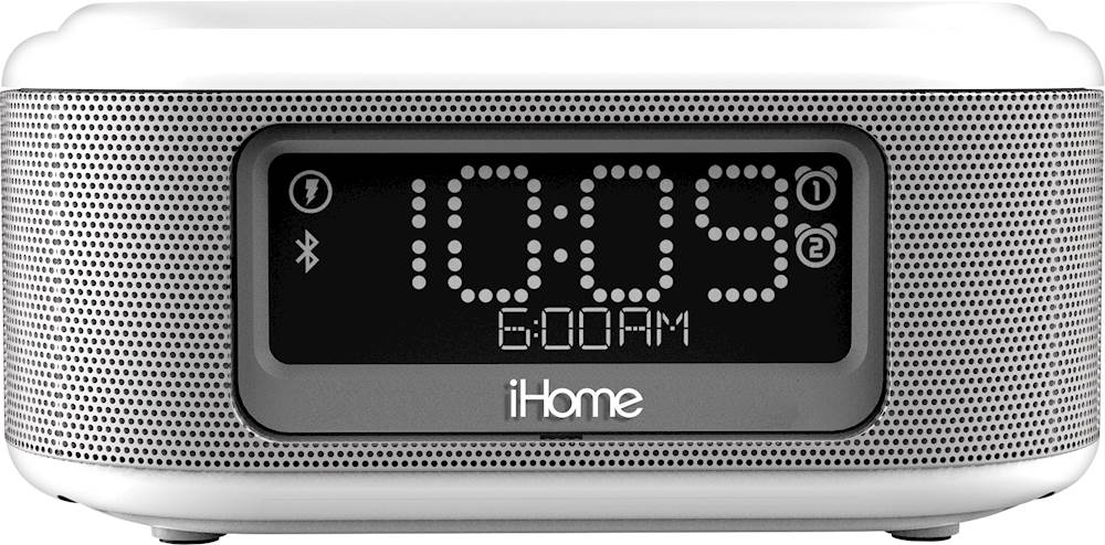 Best Ihome Clock Radio White Ibtw23wc, White Alarm Clock Radio