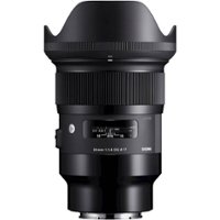 Sigma - Art 24mm f/1.4 DG HSM Wide-Angle Lens for Sony E-Mount - Black - Front_Zoom