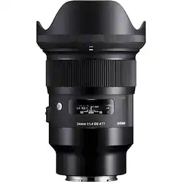 Sigma - Art 24mm f/1.4 DG HSM Wide-Angle Lens for Sony E-Mount - Black