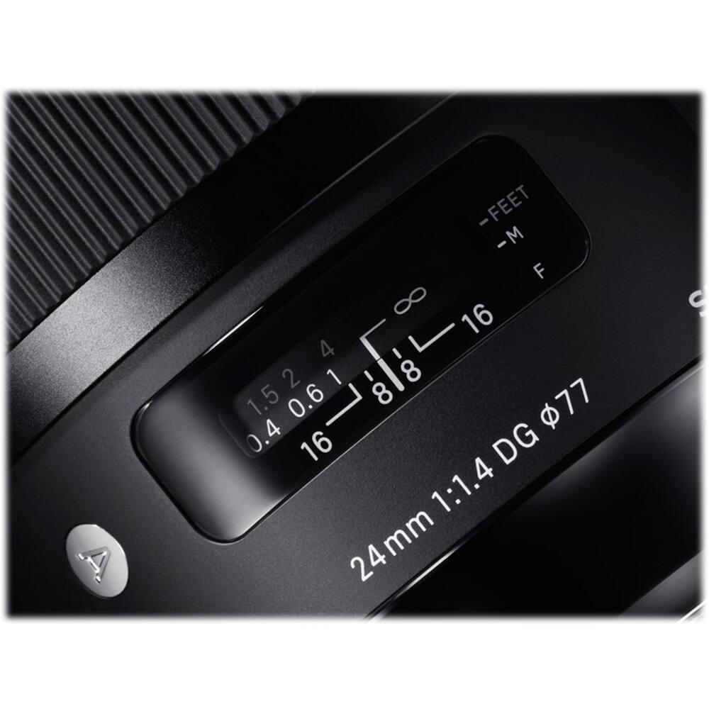 Alt View 12. Sigma - Art 24mm f/1.4 DG HSM Wide-Angle Lens for Sony E-Mount - Black.