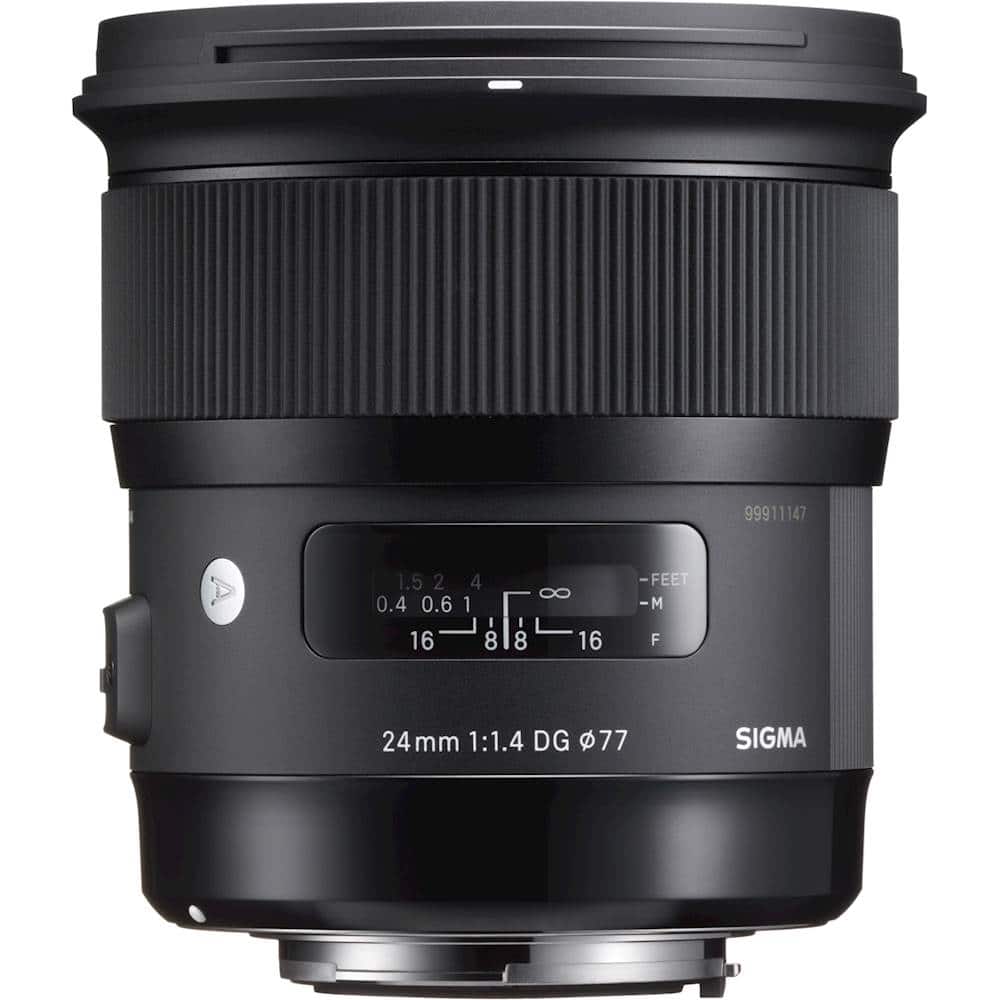 Sigma - Art 24mm f/1.4 DG HSM Wide-Angle Lens for Nikon F - Black