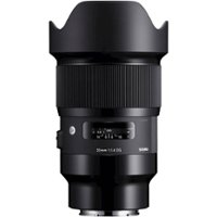 Sigma - Art 20mm f/1.4 DG HSM Wide-Angle Lens for Sony E-Mount - Black - Front_Zoom