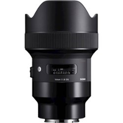 Sigma - Art 14mm f/1.8 DG HSM Wide-Angle Lens for Sony E-Mount - Black - Front_Zoom