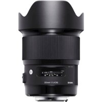 Sigma - 20mm f/1.4 DG HSM Wide-Angle Lens for Canon EF - Black - Front_Zoom