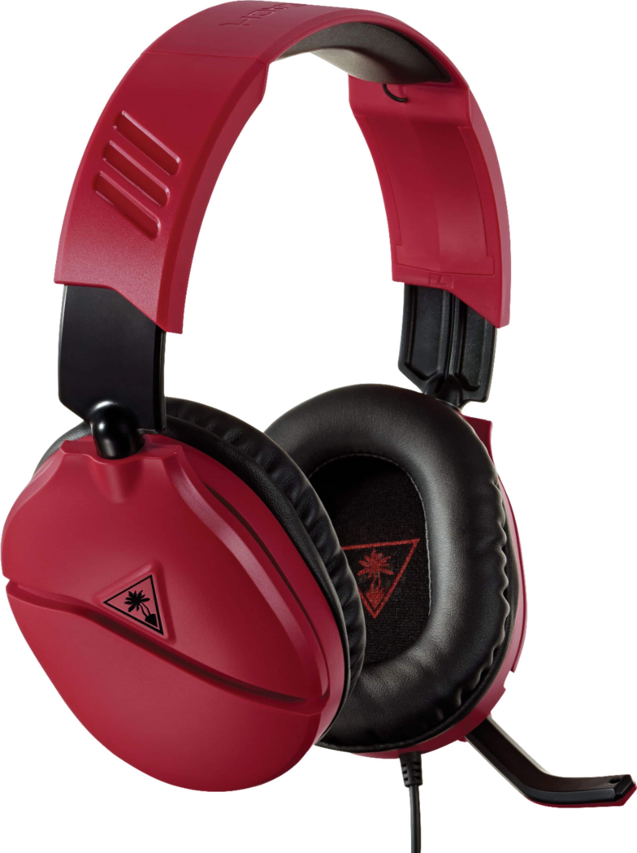 Angle. Turtle Beach - Recon 70 Wired Stereo Gaming Headset for PlayStation 4 - Midnight Red/Black.