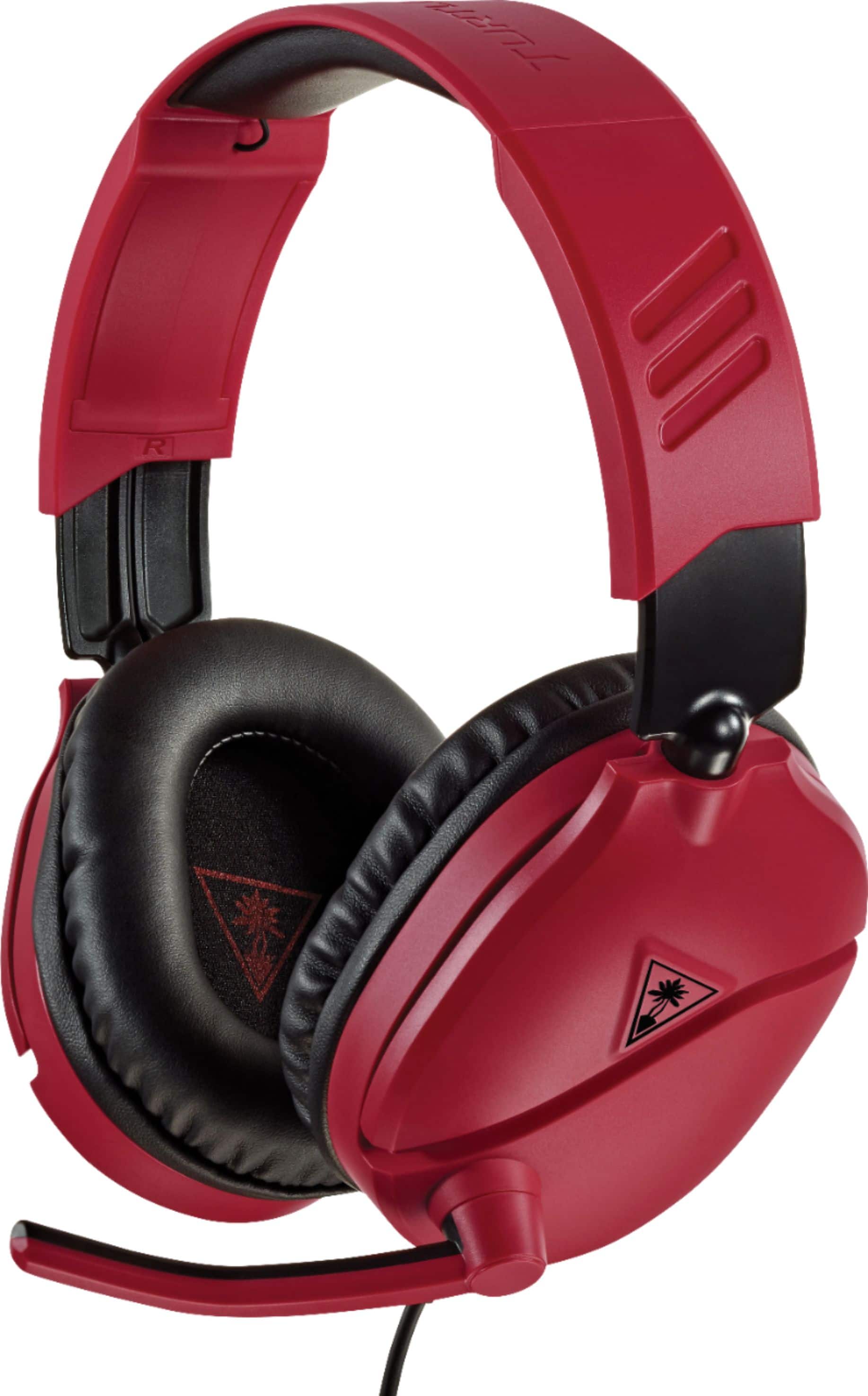 Left. Turtle Beach - Recon 70 Wired Stereo Gaming Headset for PlayStation 4 - Midnight Red/Black.