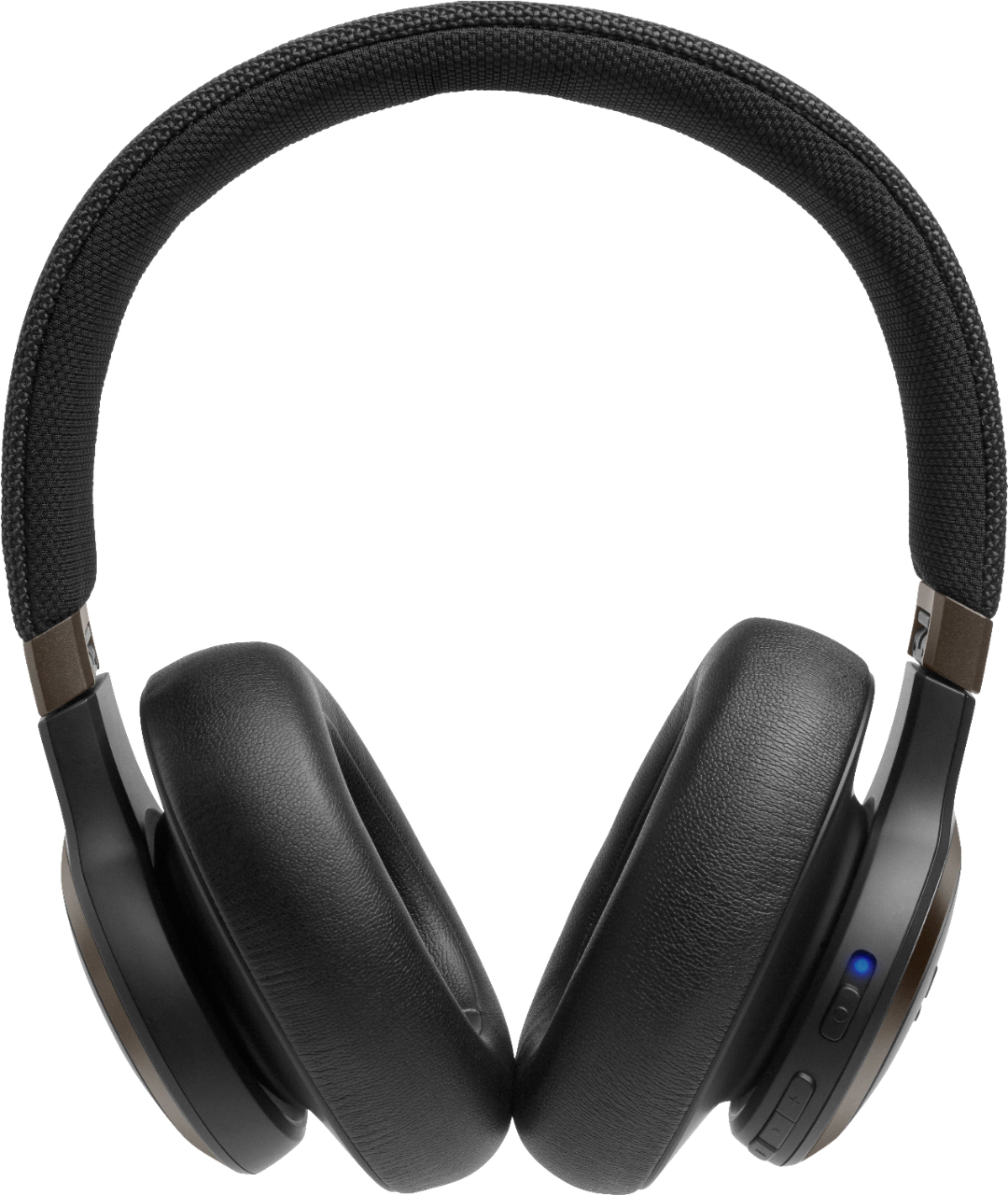 Left View: JBL - LIVE 650BTNC Wireless Noise Cancelling Over-the-Ear Headphones - Black