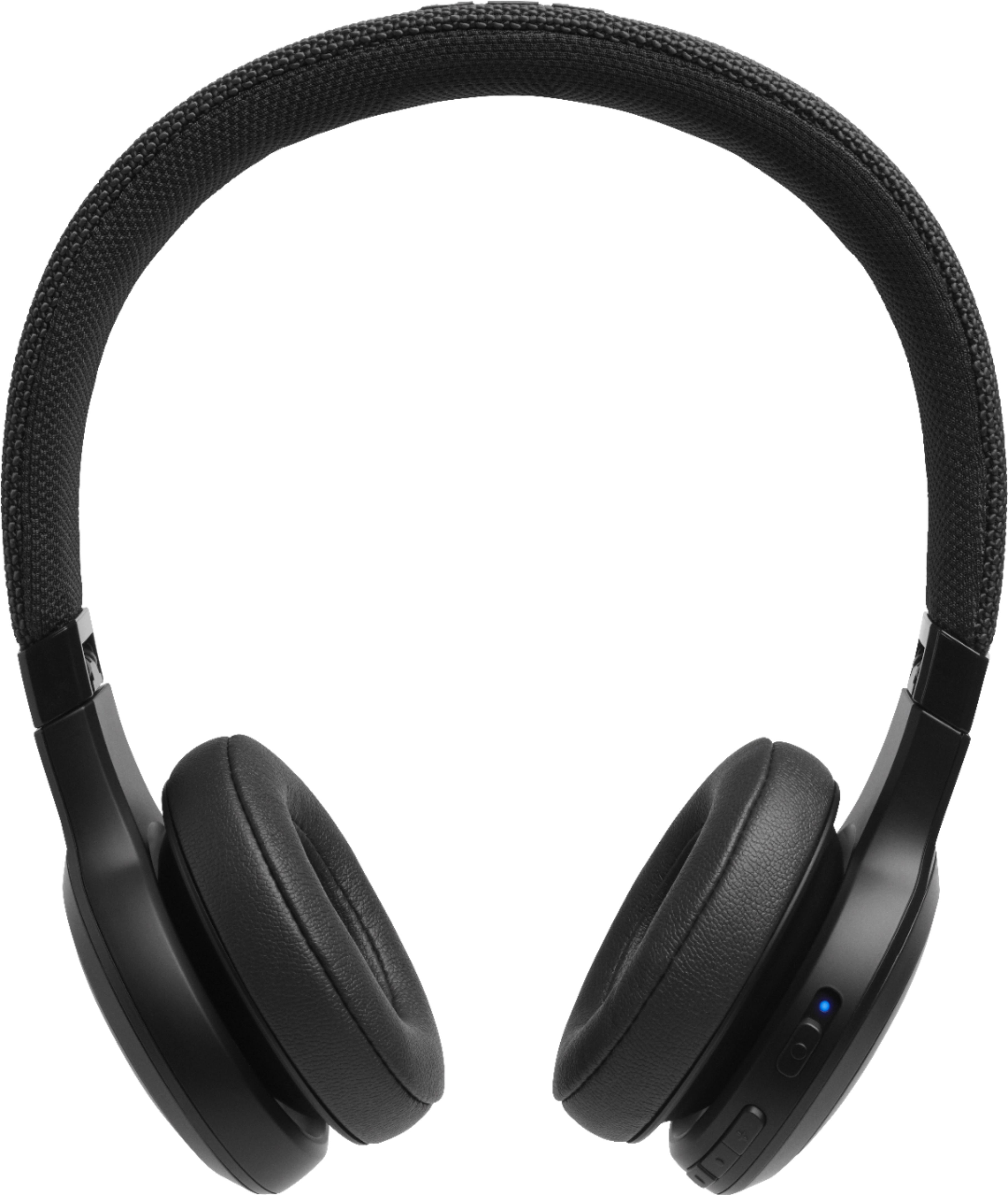 Left View: JBL - LIVE 400BT Wireless On-Ear Headphones - Black