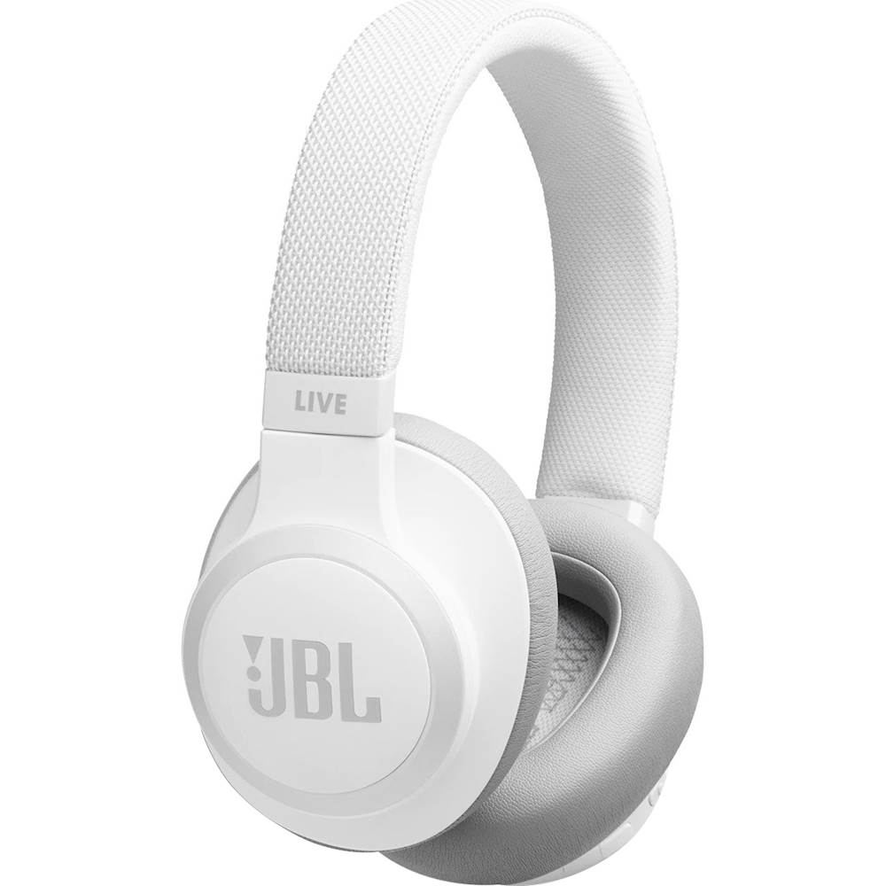 Best Buy: JBL LIVE Wireless Noise Cancelling Over-The-Ear Headphones White JBLLIVE650BTNCWAM