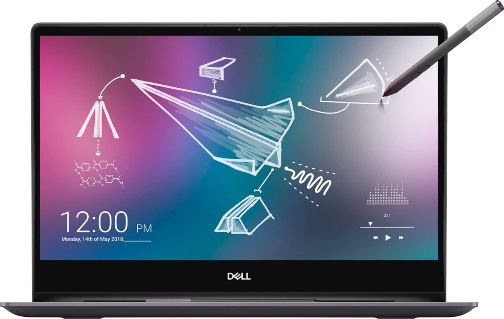Front. Dell - Inspiron 2-in-1 13.3" 4K Ultra HD Touch-Screen Laptop - Intel Core i7 - 16GB Memory - 512GB SSD + Optane.