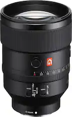 Front. Sony - G Master FE 135mm F1.8 GM Prime Telephoto Lens for Select E-mount Cameras - Black.