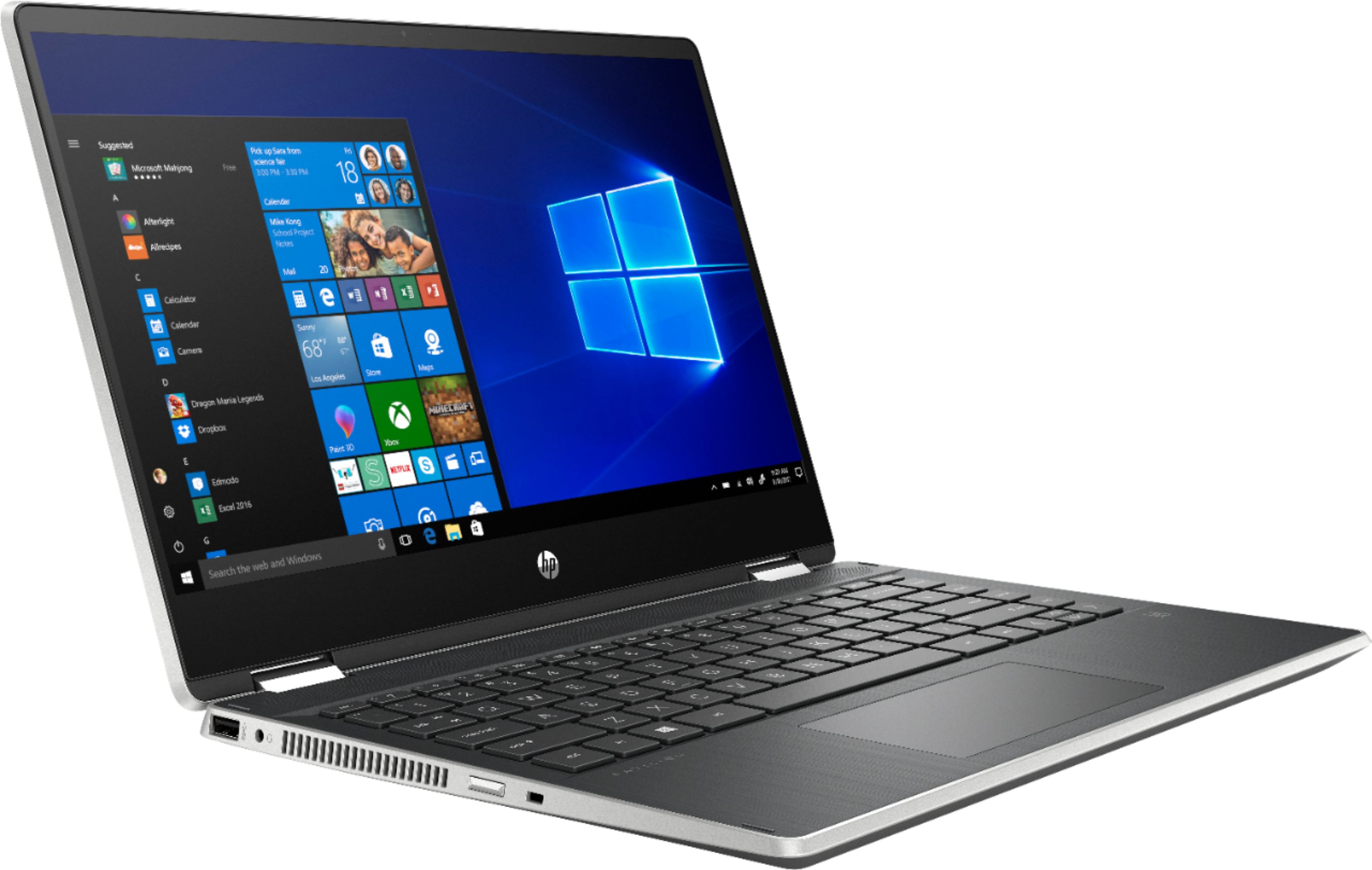 HP 14 FHD Pavilion x360 Laptop, Intel Core i5-1235U, 8GB, 256GB, Silver,  Windows 11, 14-dy2050wm