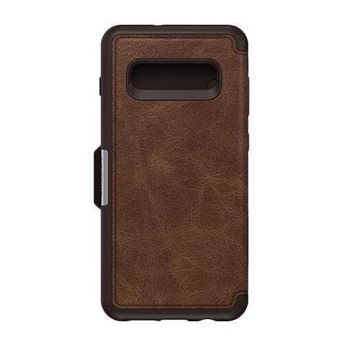 Best Buy OtterBox Strada Case for Samsung Galaxy S10+ Espresso 7761483
