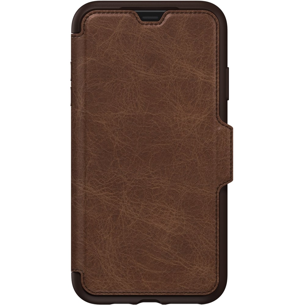 Angle. OtterBox - Strada Case for Apple® iPhone® XS Max - Espresso.