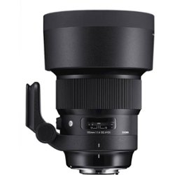 Sigma - Art 105mm f/1.4 DG HSM Telephoto Lens for Nikon F - Black - Front_Zoom