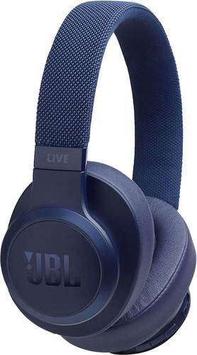 JBL - LIVE 500BT Wireless Over-The-Ear Headphones - Blue was $149.99 now $79.99 (47.0% off)